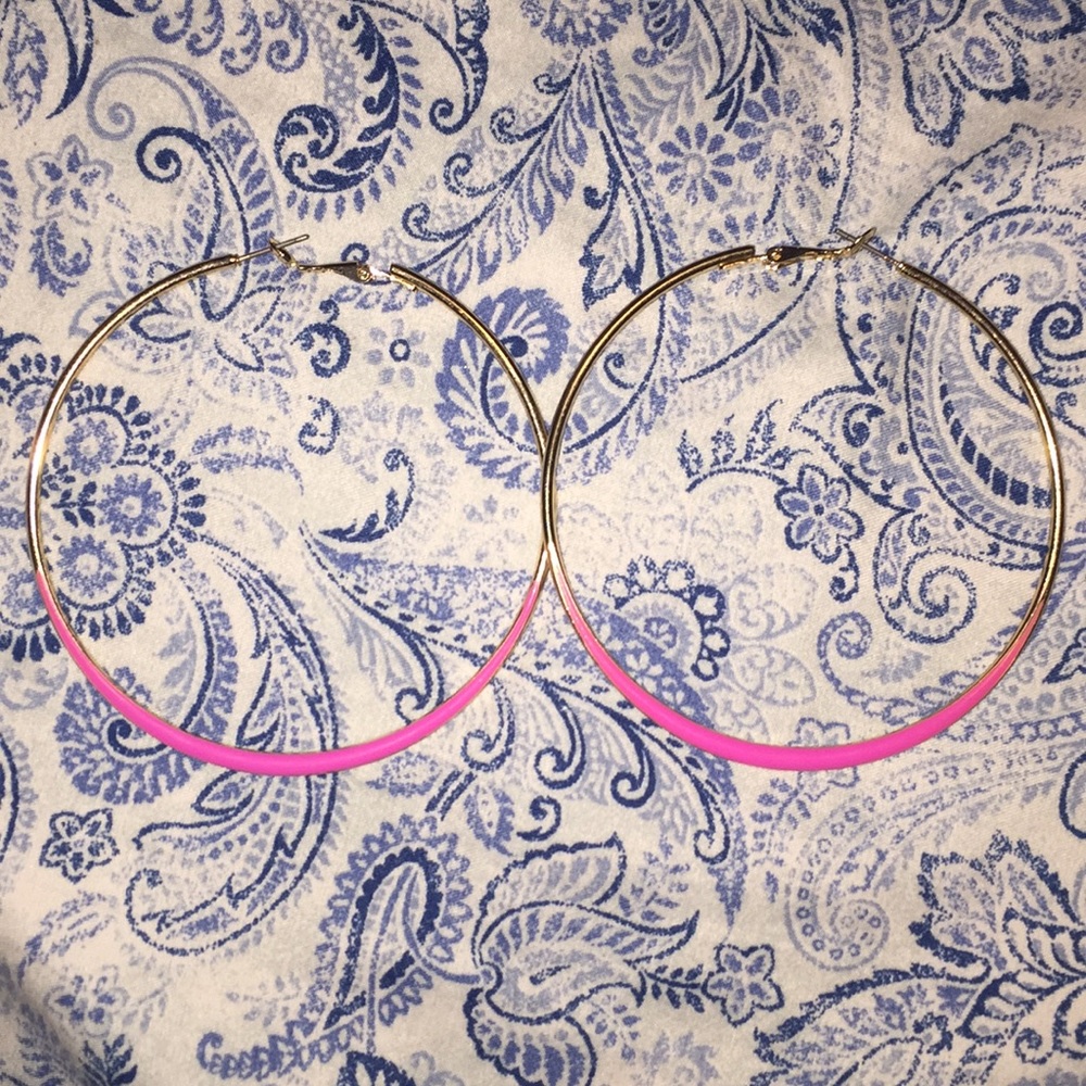 gold f21 hoops
